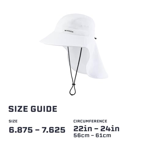Cooling Sun Defender Sun Hat, UPF 50 UV Protection for Men Women, Wide Brim Outdoor Hat for Hiking, Fishing, Beach, Gardening - color: White