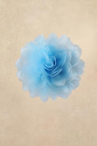 BABEYOND Fascinators Hats for Women Large Tea Party Mesh Flower Derby Hat - color: Light Blue, size: One Size