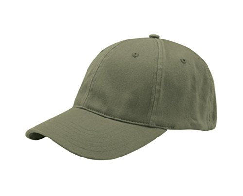G Men's Soft Structured Low Profile Light Brushed Twill Fitted Flex Cap - color: Olive Green