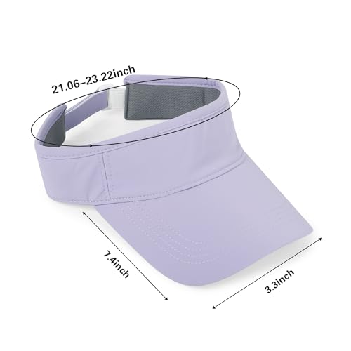 Sun Visor Hats for Women Athletic Visors for Running Tennis Golf Sports - color: Purple+pink