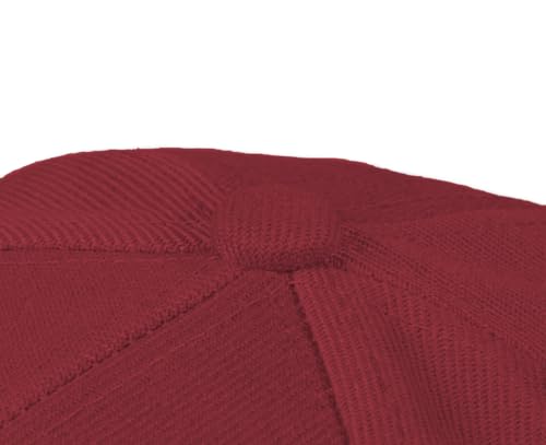 TK Flex Blank Hats, Adjustable Plain Hats, Casual Women's and Men's Hats, Baseball Caps for Patches and Embroidery, 12 Pack - color: Burgundy