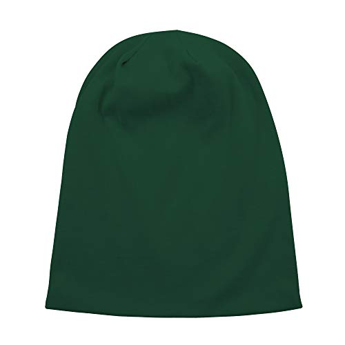 Unisex Slouchy Beanie Cotton Lightweight Beanie Hat Skull Cap Night Sleep Hat Hip-Hop Hat - color: Red & Green