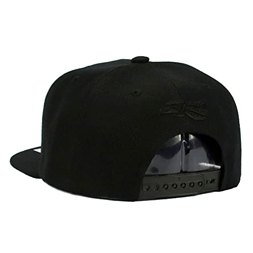 Mexican Mexico Hat Hecho En Mexico Eagle Aguila Snapback Flat Bill Baseball Cap - color: Black - Black