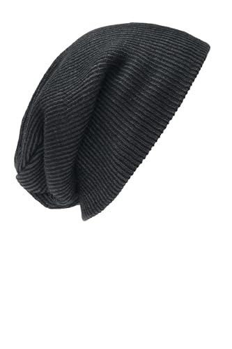 Port Authority Ribbed Knit Slouchy Winter Beanie Hat for Men & Women