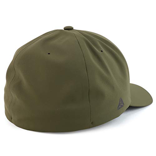 Armycrew XXL Oversize Sweat Free Stain Block Structured Flex Fitted Baseball Cap - color: Olive