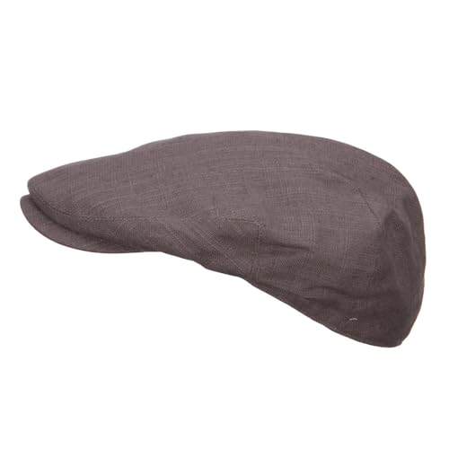 e4Hats.com Men's Linen Summer Ivy Cap - color: Charcoal, size: Small-Medium