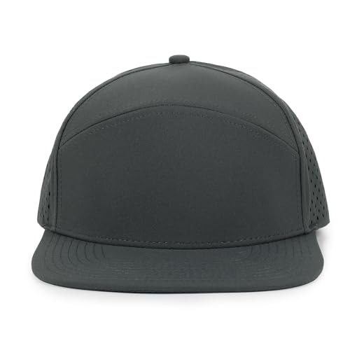 Quick Dry Baseball Cap Flat Brim Snapback Golf Hat for Men Women - color: Black+white+darkgrey