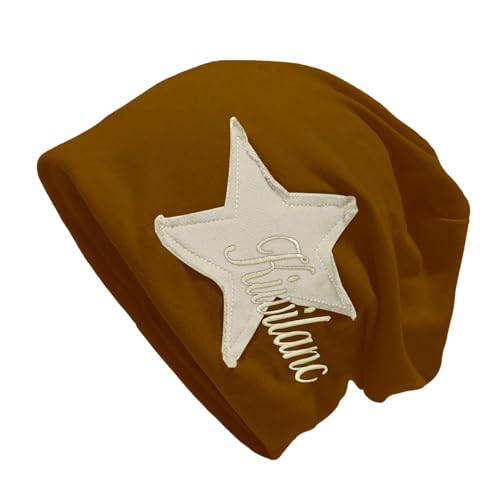 Y2K Slouch Hat Star Beanie Hat Grunge Accessories Winter Warm Cap Retro Design Knit Beanie for Women Men - color: Coffee