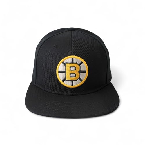 AMERICAN NEEDLE Officially Licensed NHL National Hockey League Archive 400 Adjustable Snapback Baseball Hat - color: Boston Bruins (Black)