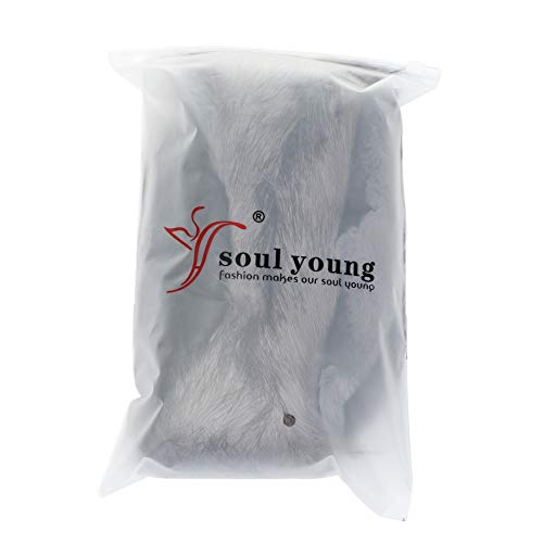 sy soul young Women's Leopard Faux Fur Hats Fluffy Bucket Hat Russian Style - color: Burgendy