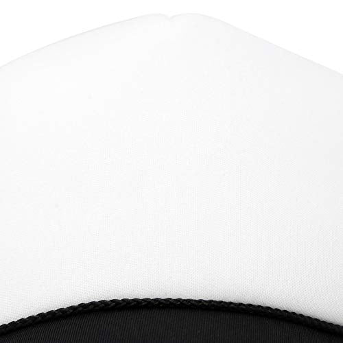 DALIX Youth Trucker Hat Mesh Cap 12 Pack Dozen Bulk - color: Black and White