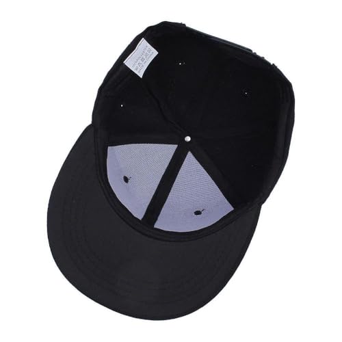 Boolavard Classic Snapback Hat Cap Hip Hop Style Flat Bill Blank Solid Color Adjustable Size - color: Red