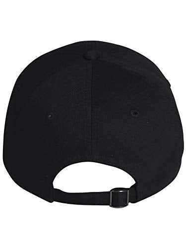 Classic Referee Hat Premium Cotton Low Profile Unstructured Adjustable Strapback - color: Black Red