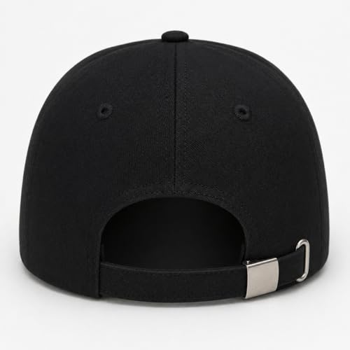 Three Nails Cross Christian Hats, Embroidered Baseball Caps for Adults - color: Black