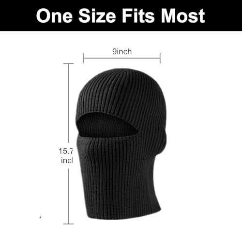 Skull Cap 2 in 1 Balaclava Ski Mask Winter Balaclava Mask Warm Face Mask and Beanie Hats for Men Women