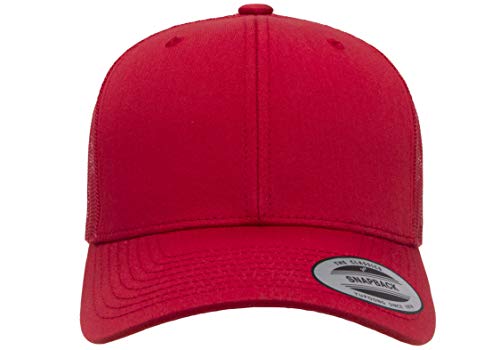 Yupoong Yp Classics Retro Trucker Cap - color: Red, size: One Size, style: Single