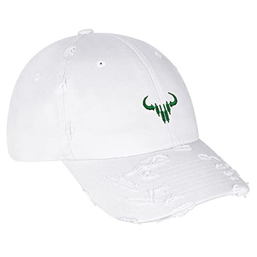 JPAK Bulls Vintage Dad Hat Embroidered Cap NASDAQ Symbol, Stocks - color: White