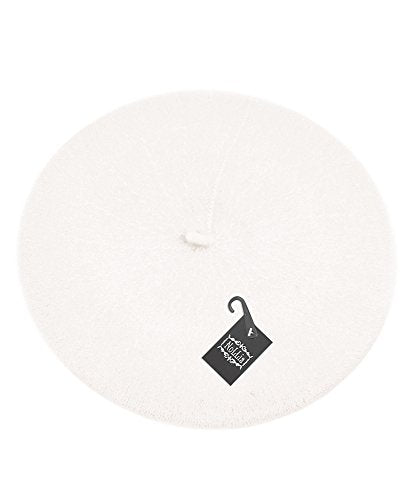 Parquet Solid Color French Beret Hat. Classic French, Casual and Chic Lightweight Cap for Women - color: Off-white