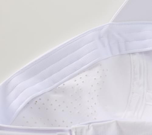 Home Prefer Mens Womens UPF50+ Quick Dry Sun Hat Lite UV Protection Hat Baseball Caps Golf Cycling Fishing Sports Running Hat - color: White