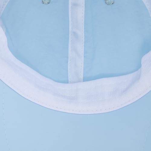 American Trends Mens Sun Hat with Neck Flap, UV Protection Outdoor Flap Hat, Packable Soft Fishing Hiking Gardening Hat - color: Blue