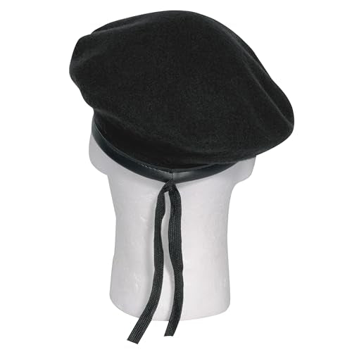 Rothco Wool Monty Beret - Elevate Your Style - Classic Uniform Ready Cap - color: Black, size: X-Large