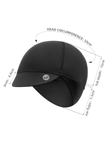 ROCKBROS Winter Cycling Caps for Women Windproof Helmet Liner With Visor