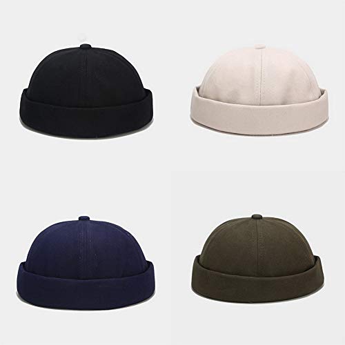 Men Women Cotton Docker Cap - color: Blank-4color