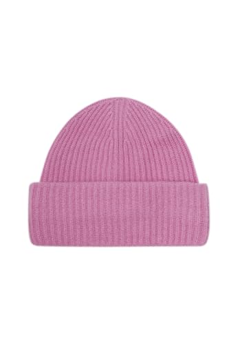 Style Republic Women’s Chunky Knit Beanie, 100% Pure Cashmere Cap, Soft & Stretchy, Warm Hat for Autumn, Winter, Spring - color: Candy Pink