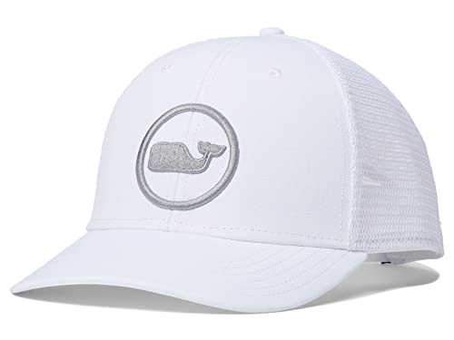 vineyard vines Whale Dot Performance Trucker - color: Jost Van White