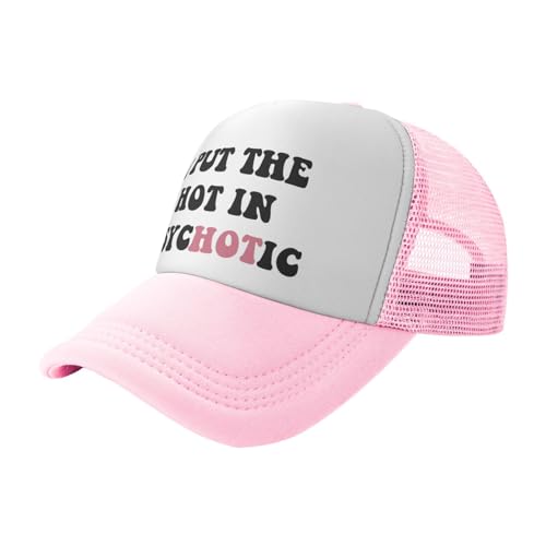 You Find It Offensive? I Find It Funny Trucker Hats for Women Pink Men Funny Slogan Pink Hats for Men - color: 30 Pink