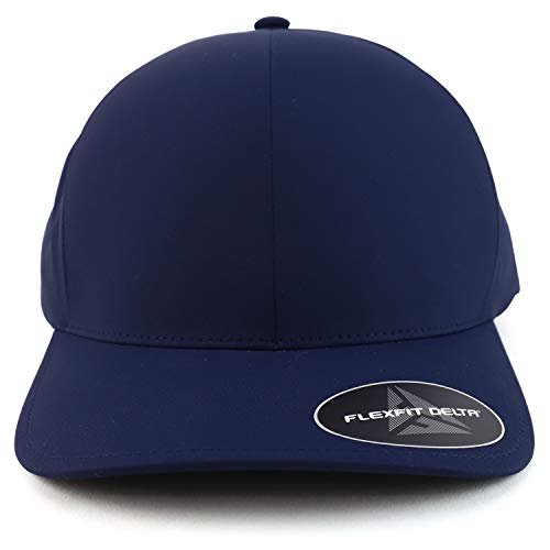 Armycrew XXL Oversize Sweat Free Stain Block Structured Flex Fitted Baseball Cap - color: Navy