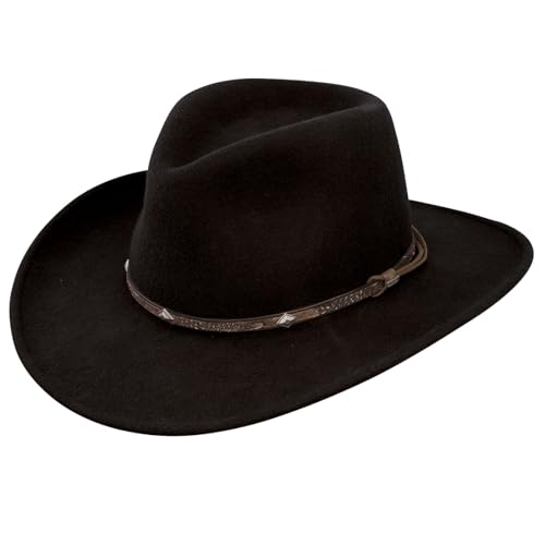 Stetson Mountain Sky Crushable Outdoor Hat, Black, S