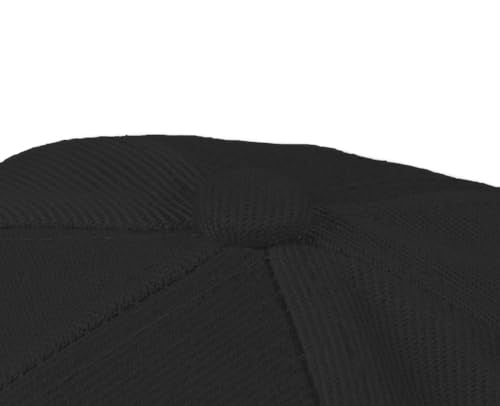 TK Flex Blank Hats, Adjustable Plain Hats, Casual Women's and Men's Hats, Baseball Caps for Patches and Embroidery, 12 Pack - color: Black