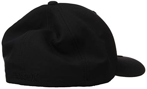 Hurley Mens Baseball Cap, H2O-Dri Stretch Fitted Hat with Curved Bill - color: 011, size: Large-X-Large