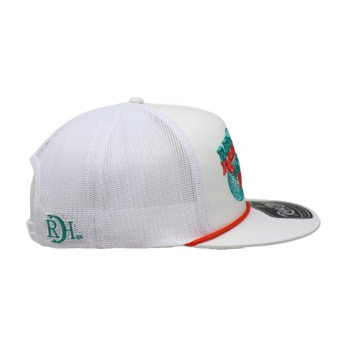 Red Dirt Hat Company Wildlife Hat | 5-Panel Western Adjustable Snapback Cap - color: Sneak Attack - White