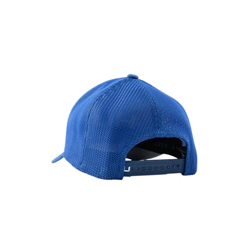 Mens Trucker Hat, Anti-Glare Snapback Fishing Hat for Men - color: Embroidered - Vessel Blue