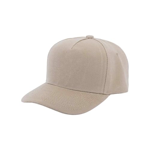 12 Pack Seamless Baseball Caps Wholesale Bulk - No Center Seam, DIY Friendly, Adjustable Breathable Lightweight for Men Women - color: Khaki