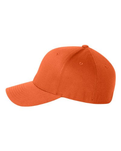 Flexfit Wooly Combed Twill Cap 6277 - color: Orange, size: Small-Medium