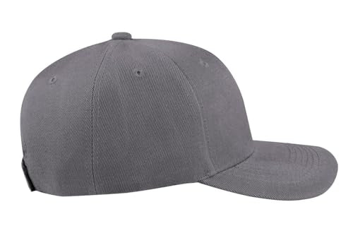 TK Flex Blank Hats, Adjustable Plain Hats, Casual Women's and Men's Hats, Baseball Caps for Patches and Embroidery, 12 Pack - color: Dark Grey