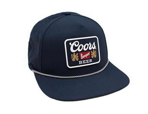 AMERICAN NEEDLE Coors Banquet Beer Patch Unisex Adjustable Snapback Baseball Hat - color: Buxton Pro (Navy)