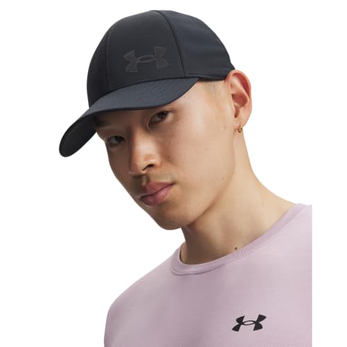 Under Armour Isochill ArmourVent Fitted Baseball Cap - color: (016) Anthracite / / Black, size: Large-X-Large