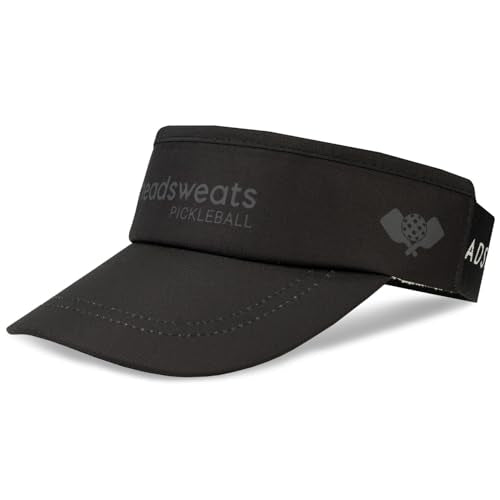 Headsweats Performance Pickleball Hats and Visors - color: Black, style: Visor
