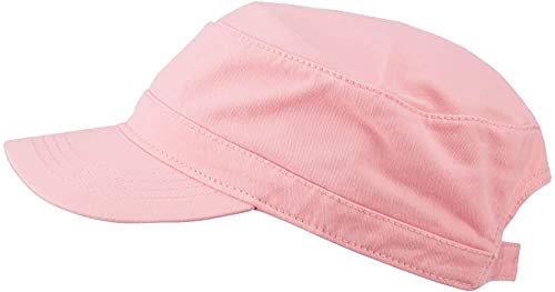 Ashen Fane Superior Garment Washed Cotton Twill Adjustable Army Cap - color: Pink