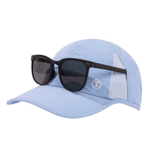 TOP-EX UPF 50+ Cooling High Ponytail Baseball Cap for Women - color: Misty Periwinkle, size: Large-X-Large