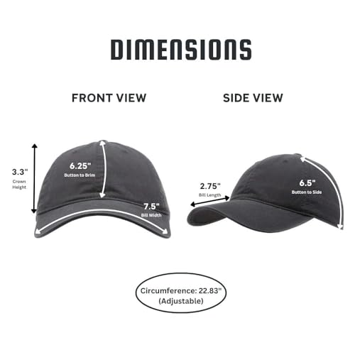 Classic Blank Dad Hat Cotton Adjustable Strap Baseball Cap - color: Black