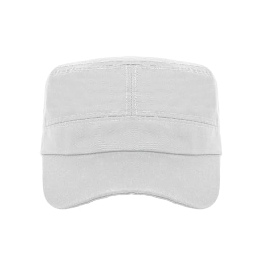 TopTie Army Cadet Cap Hat Polyester Cotton Twill Security Hat - color: Beige