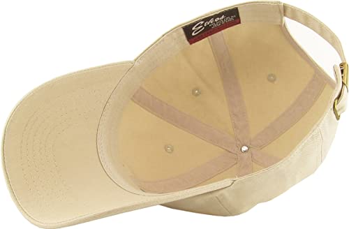 KBETHOS Classic Unisex Cotton Adjustable Low Crown Baseball Cap – Plain Dad Hat - color: Ivory