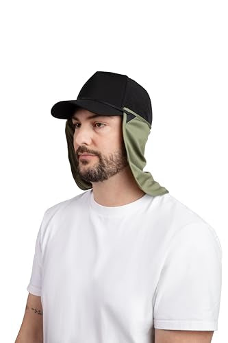 CoolNES - UV Sun Protection Neck Drape Adjustable Multifunctional 2 in 1 Face Covering for Outdoor Fishing - Unisex - color: Coolnes-neonlime