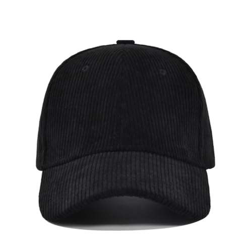 Corduroy Baseball Cap for Women Men Adjustable Vintage Low Profile Solid Color Dad Hat - color: Royal Blue