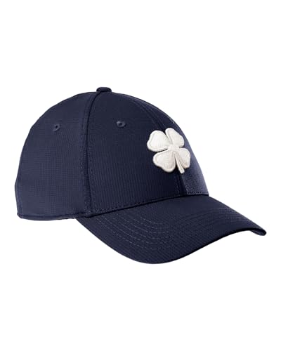 Black Clover Unisex Fitted Cap Golf Hat - color: Iron X Orca (Navy/Silver), size: Small-Medium